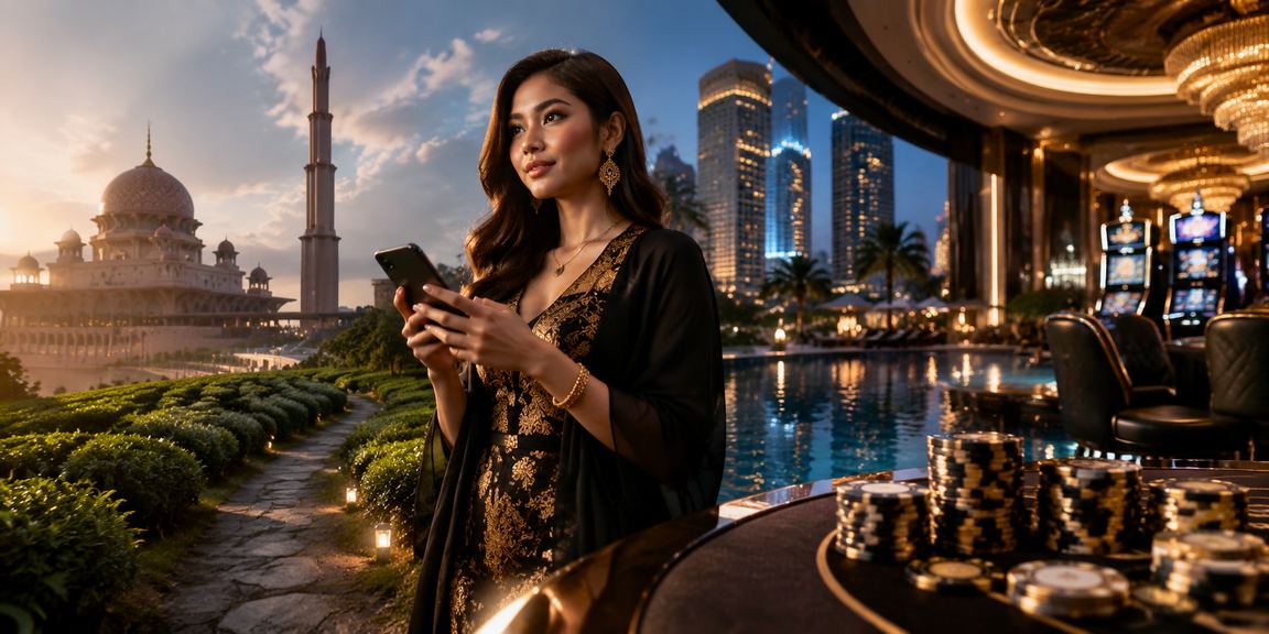 Antara muka kasino mudah alih 14001 di Putrajaya dengan reka bentuk moden